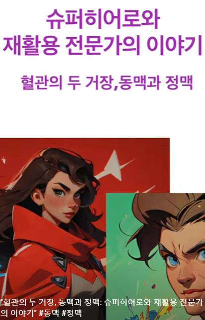 혈관의 두 거장, 동맥과 정맥: 슈퍼히어로와 재활용 전문가의 이야기